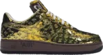 AF1 x OW by Virgil - Metallic Gold Black Customs