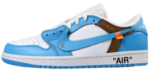 AJ1 Low X OW Customs University Blue