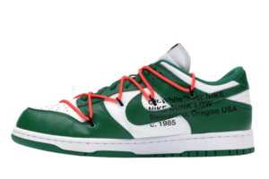 Dunk Low X OW Pine Green