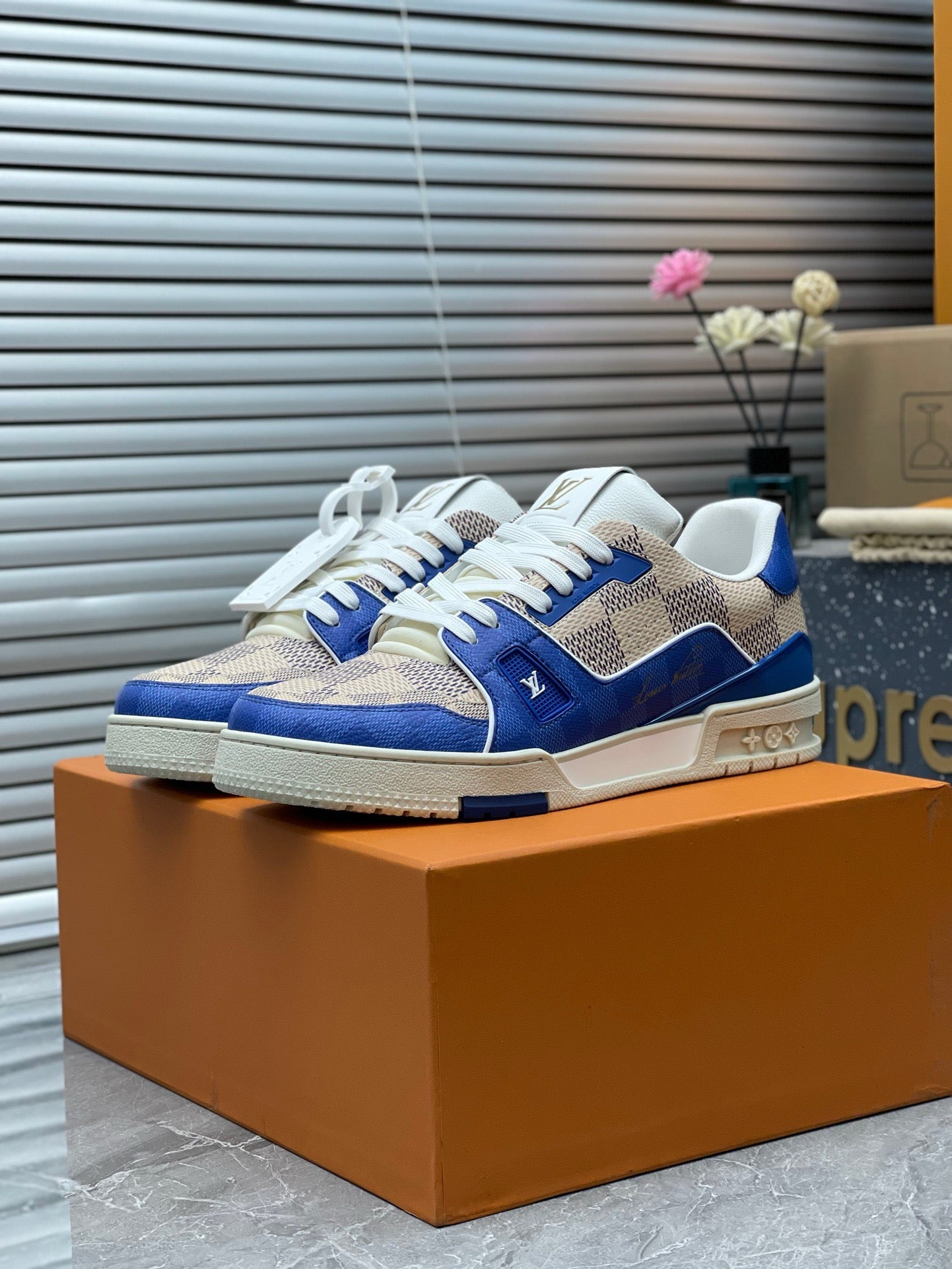 LV Trainers #54 Monogram Blue