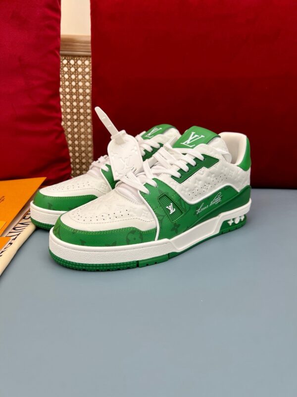 LV Trainers #54 Monogram Denim Green