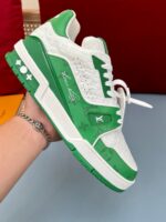 LV Trainers #54 Monogram Denim Green