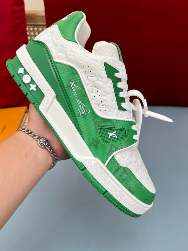 LV Trainers #54 Monogram Denim Green