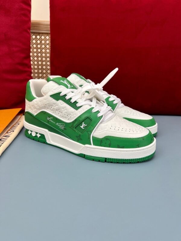 LV Trainers #54 Monogram Denim Green