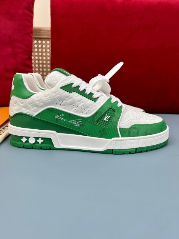 LV Trainers #54 Monogram Denim Green