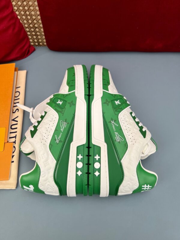 LV Trainers #54 Monogram Denim Green