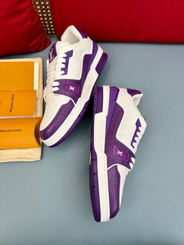 LV Trainers #54 Monogram Denim Purple