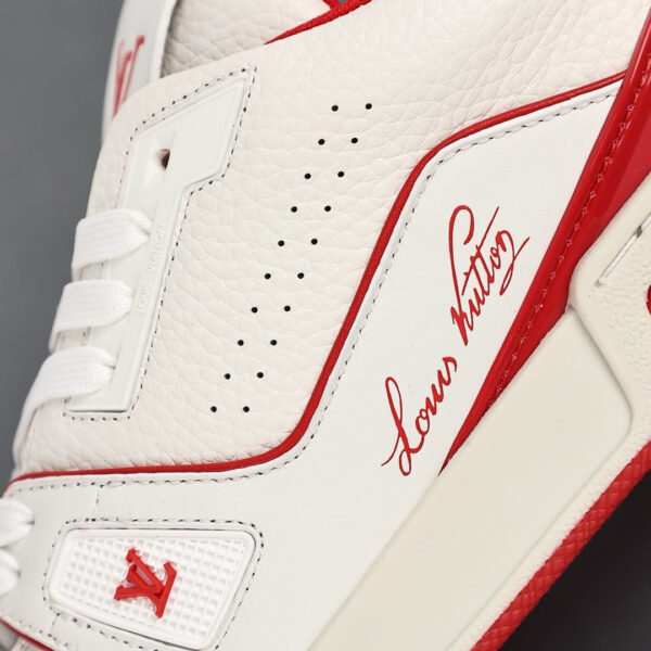 LV Trainers #54 Signature White Red