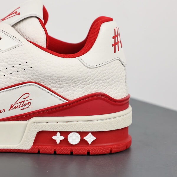 LV Trainers #54 Signature White Red