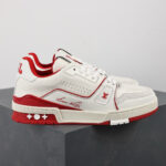 LV Trainers #54 Signature White Red