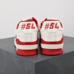 LV Trainers #54 Signature White Red