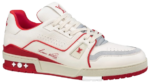 LV Trainers #54 Signature White Red