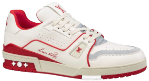 LV Trainers #54 Signature White Red