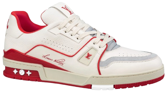 LV Trainers #54 Signature White Red