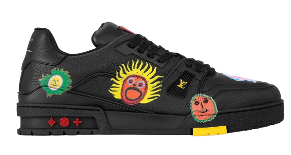 LV Trainers #54 x Yayoi Kusama Black