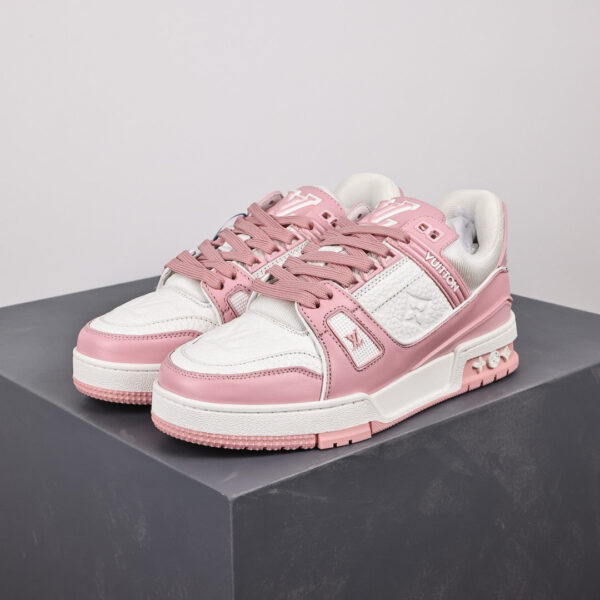 LV Trainers Baby Pink