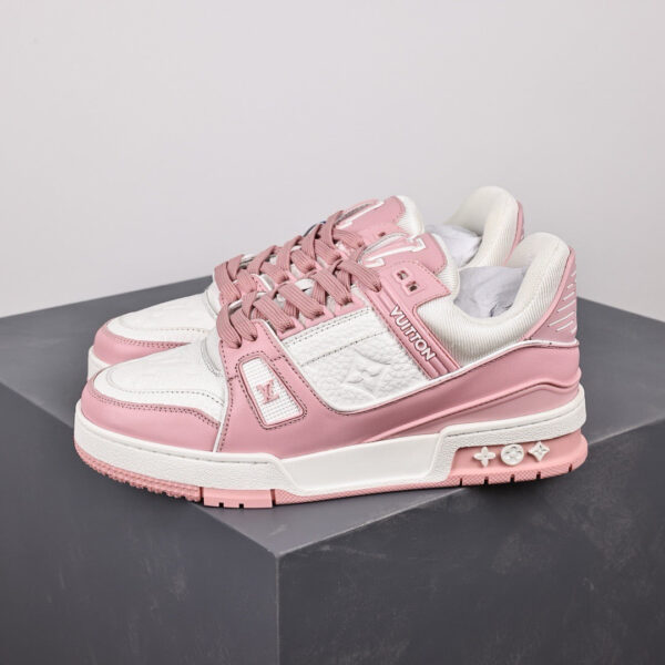 LV Trainers Baby Pink