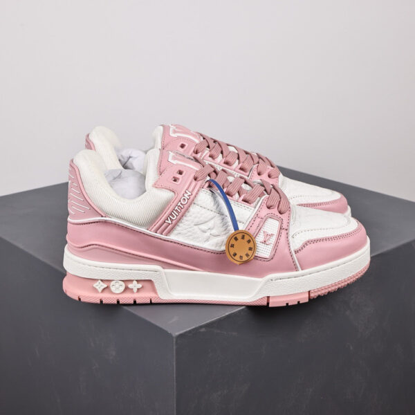 LV Trainers Baby Pink