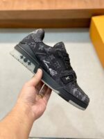 LV Trainers Black Denim