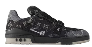 LV Trainers Black Denim