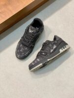 LV Trainers Black Denim