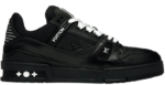 LV Trainers Black Embossed Monogram