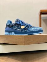 LV Trainers Blue Denim