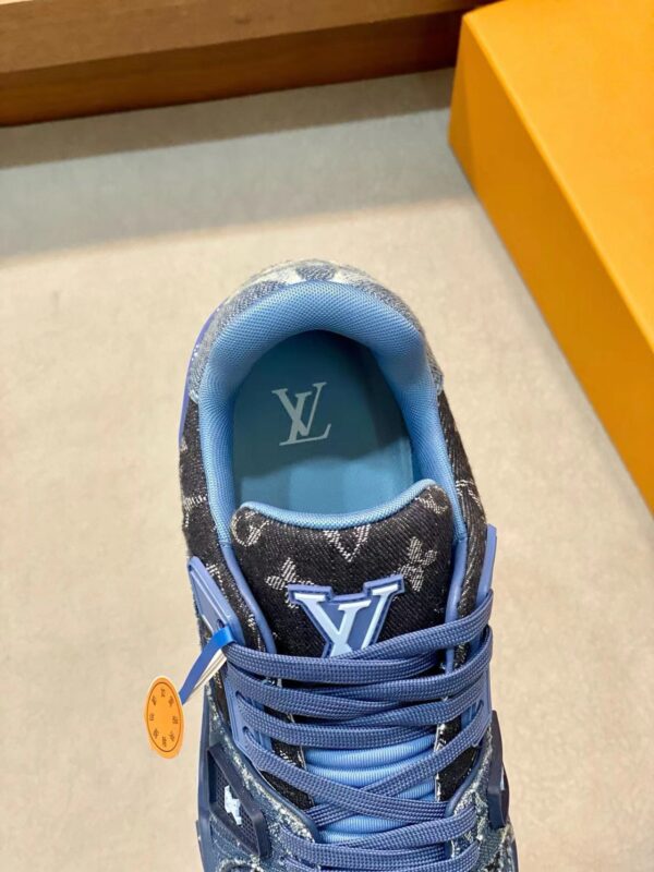 LV Trainers Blue Denim