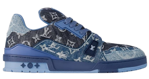LV Trainers Blue Denim