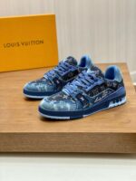 LV Trainers Blue Denim