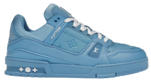 LV Trainers Blue Embossed Monogram