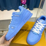 LV Trainers Blue Embossed Monogram