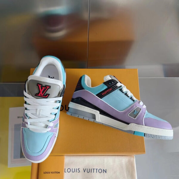 LV Trainers Blue Lilac