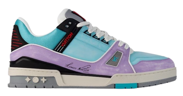 LV Trainers Blue Lilac