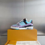 LV Trainers Blue Lilac
