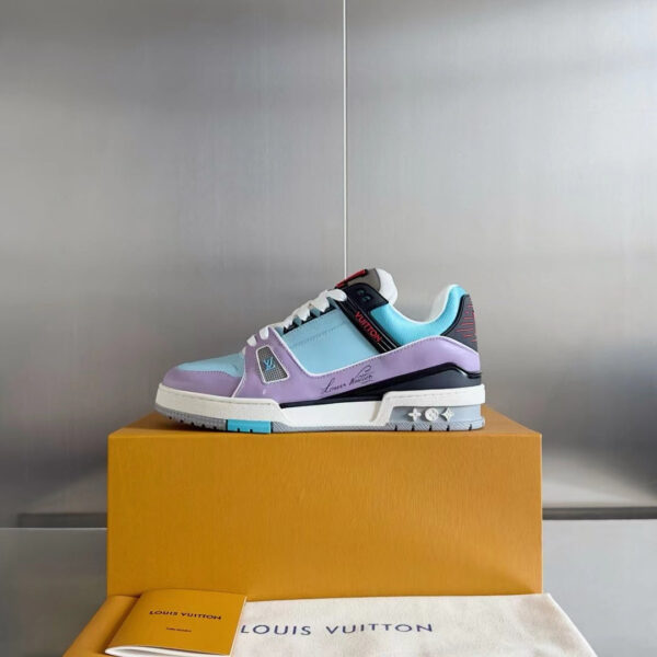 LV Trainers Blue Lilac