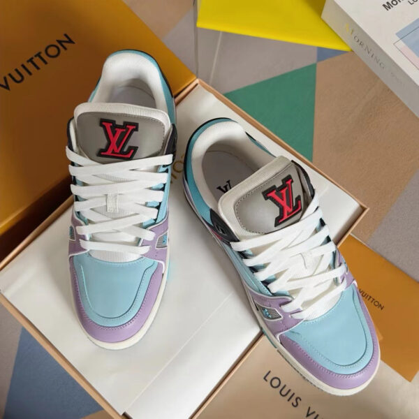 LV Trainers Blue Lilac