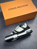 LV Trainers Monogram Denim Black