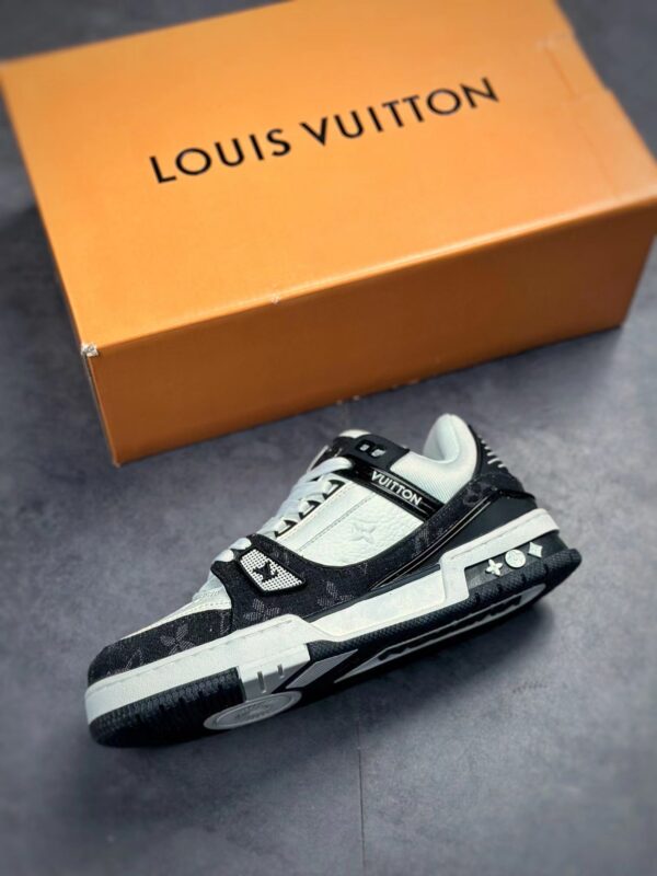 LV Trainers Monogram Denim Black