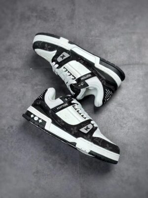 LV Trainers Monogram Denim Black