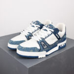 LV Trainers Monogram Denim Blue