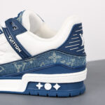 LV Trainers Monogram Denim Blue