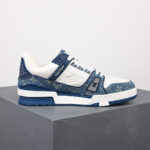 LV Trainers Monogram Denim Blue