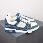 LV Trainers Monogram Denim Blue