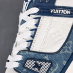 LV Trainers Monogram Denim Blue