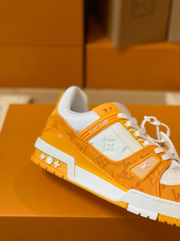 LV Trainers Monogram Denim Yellow