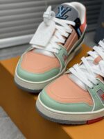 LV Trainers Orange Sage