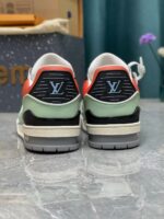 LV Trainers Orange Sage
