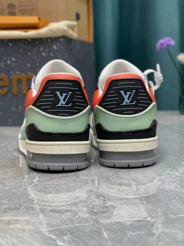 LV Trainers Orange Sage