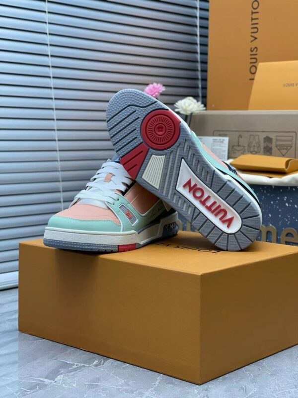 LV Trainers Orange Sage